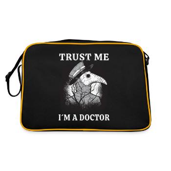Plague Doctor Plague Doctor Doctor Plague Mask Gift - Retro Bag - black/gold - Back