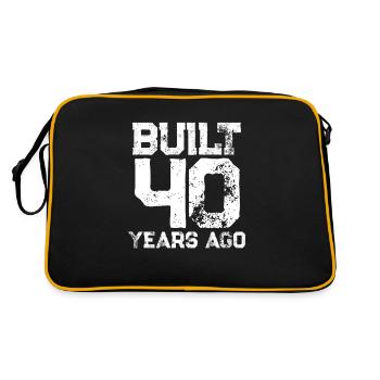 40th birthday - Retro Bag - black/gold - Back