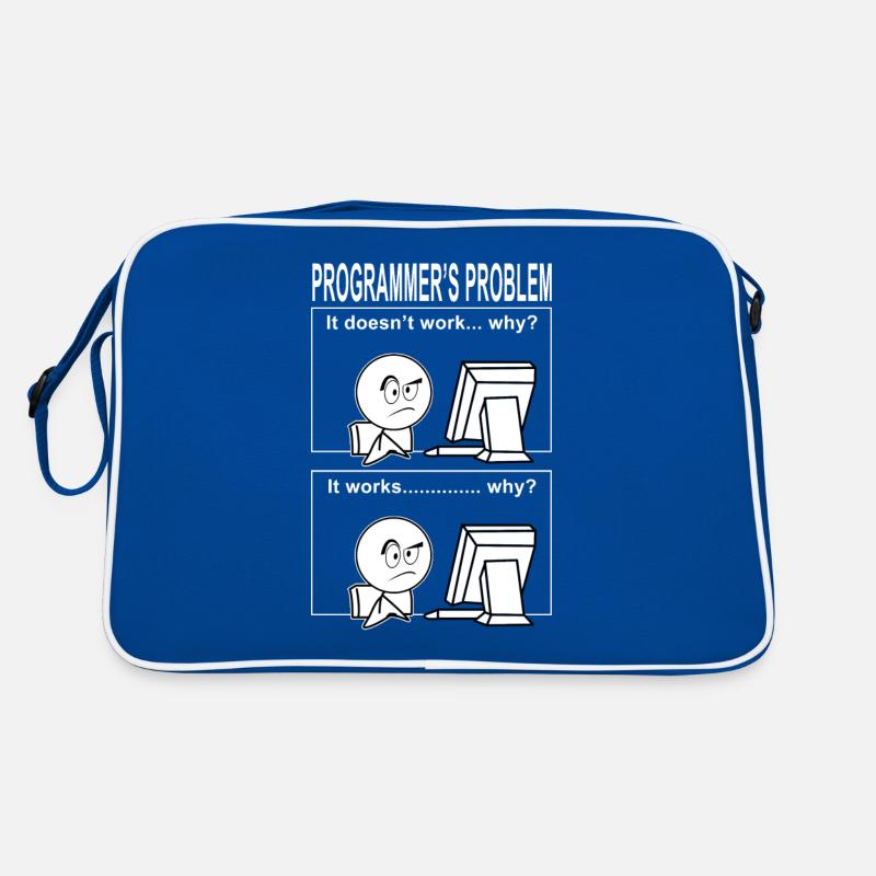 Programmeur informaticien drôle de bande dessinée Sac Retro
