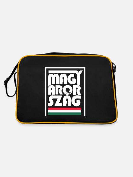 Great Magyarország Gift - Retro Bag - black/gold - Back