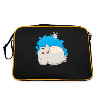 Sauter la souris sur l'éléphant - Sac Retro - noir/or - Dos
