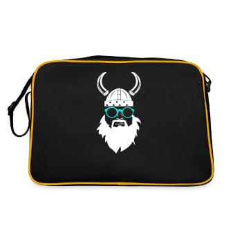 Nerd viking - Sac Retro - noir/or - Dos