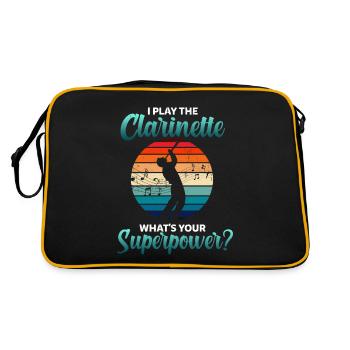 Clarinet player clarinet - Retro Bag - black/gold - Back
