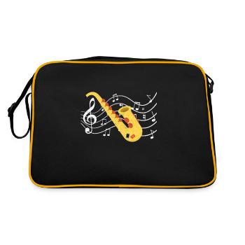 saxophonist - Retro Bag - black/gold - Back