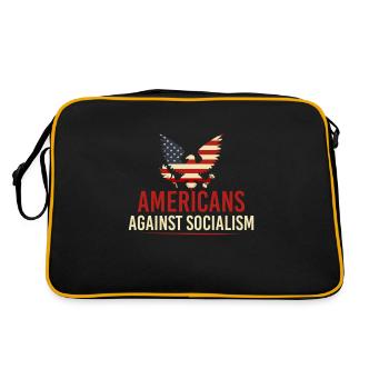 Capitalism capitalist usa - Retro Bag - black/gold - Back