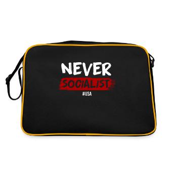 Anti-socialism - Retro Bag - black/gold - Back