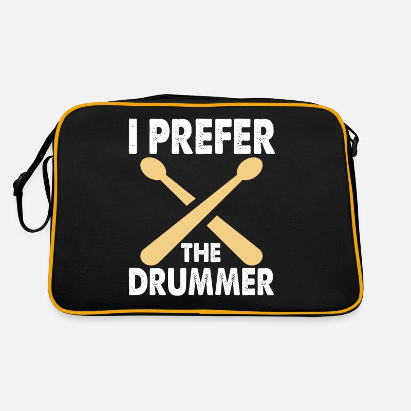 Drums Drummer Drummer Drum Gift - Retro Bag - black/gold