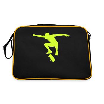 Skateboarder - Retro Bag - black/gold - Back
