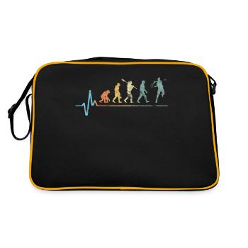 Tennis evolution heartbeat vintage retro tennis sp - Sac Retro - noir/or - Dos