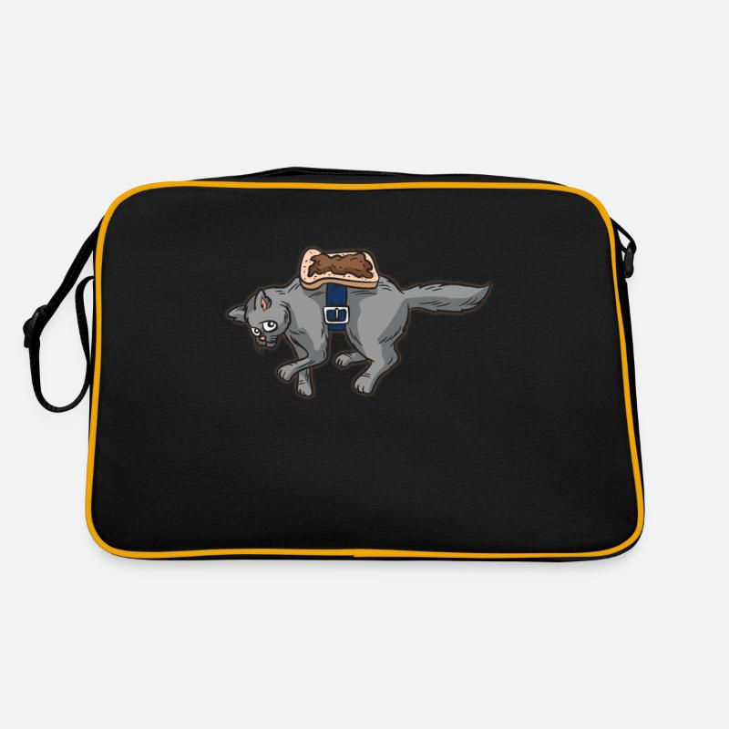 Chat sandwich science humour perpetuum mobile - Sac Retro - noir/or