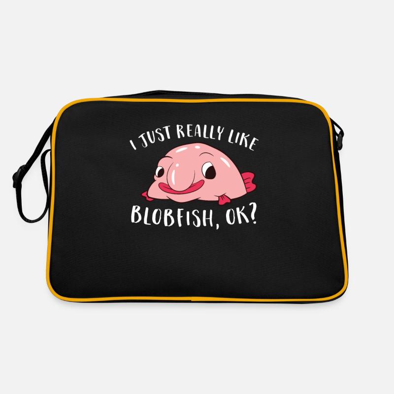 J’aime le blob-pêche Tout simplement Vraiment Drôle Sac Retro