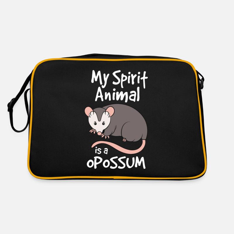 Lustiges Opossum Mein Lieblingstier ist ein Retro Tasche