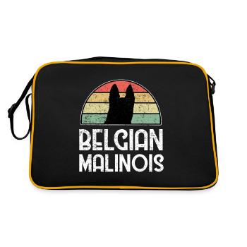 Chien de Berger Belge Animal Belge - Sac Retro - noir/or - Dos
