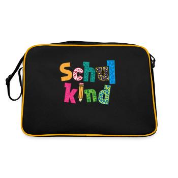 Scolarité des écoliers - Sac Retro - noir/or - Dos