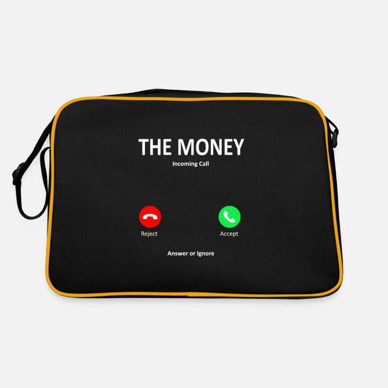 Money Calling - Retro Tasche - Schwarz/Gold
