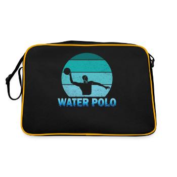 Joueur de water-polo - Sac Retro - noir/or - Dos