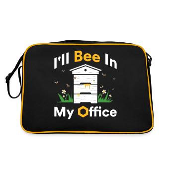 Beekeeper bees honeybee honey gift - Retro Bag - black/gold - Back