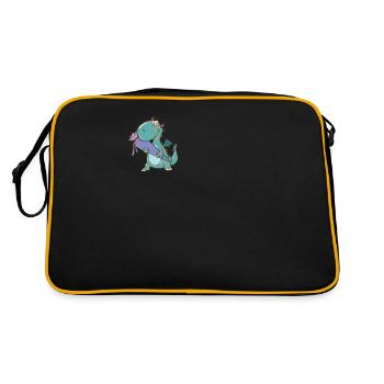 Dino avec cartable - Sac Retro - noir/or - Dos