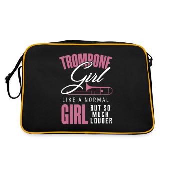 trombone - Retro Bag - black/gold - Back