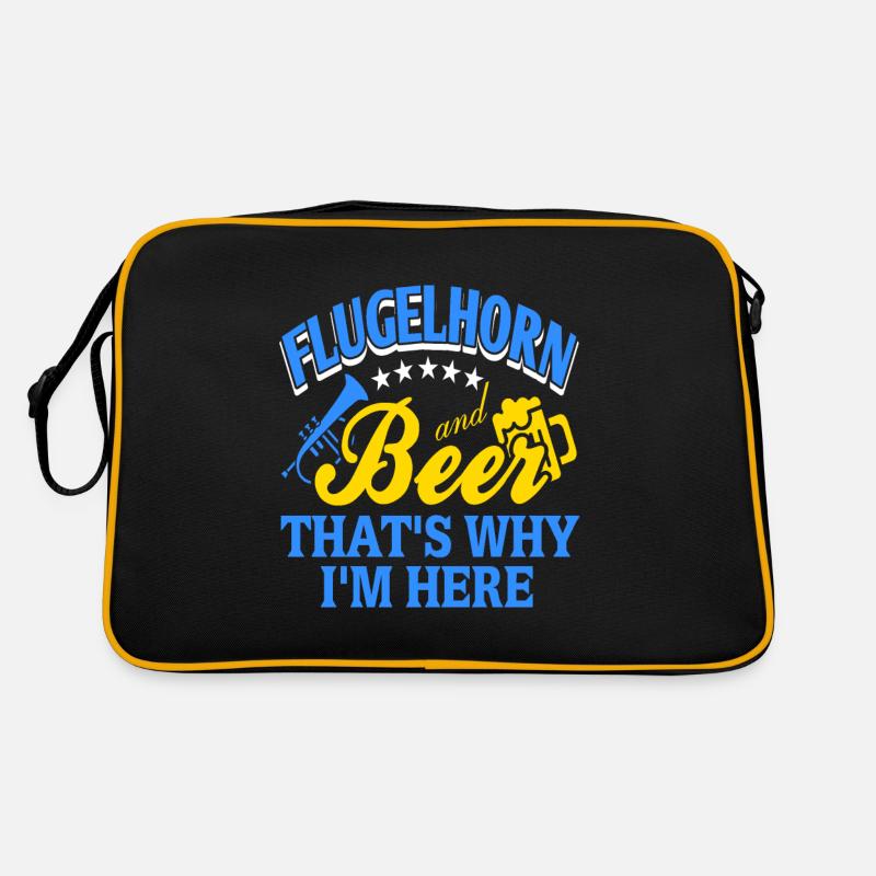 Flugelhorn et bière, c'est pourquoi je suis là Sac Retro