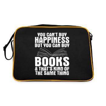 Books book reading ham - Retro Bag - black/gold - Back