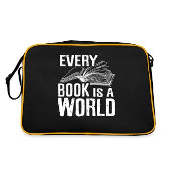 Books book reading ham - Retro Bag - black/gold - Back