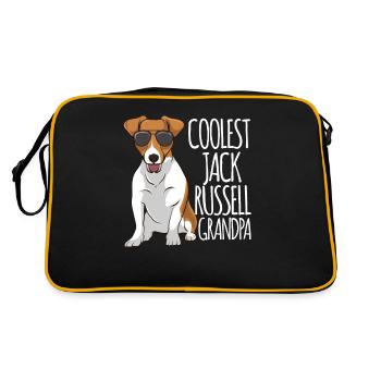 Le plus cool Jack Russel Papy Jack Russell Terrier - Sac Retro - noir/or - Dos