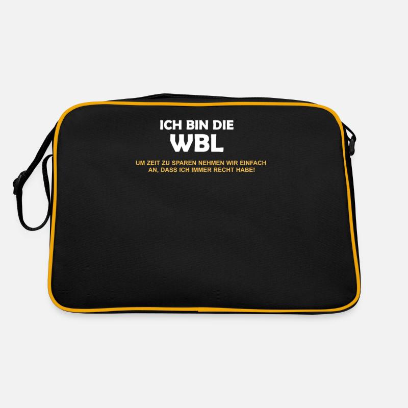 Wohnbereichsleitung WBL Recht Geschenk Pflege Retro Tasche