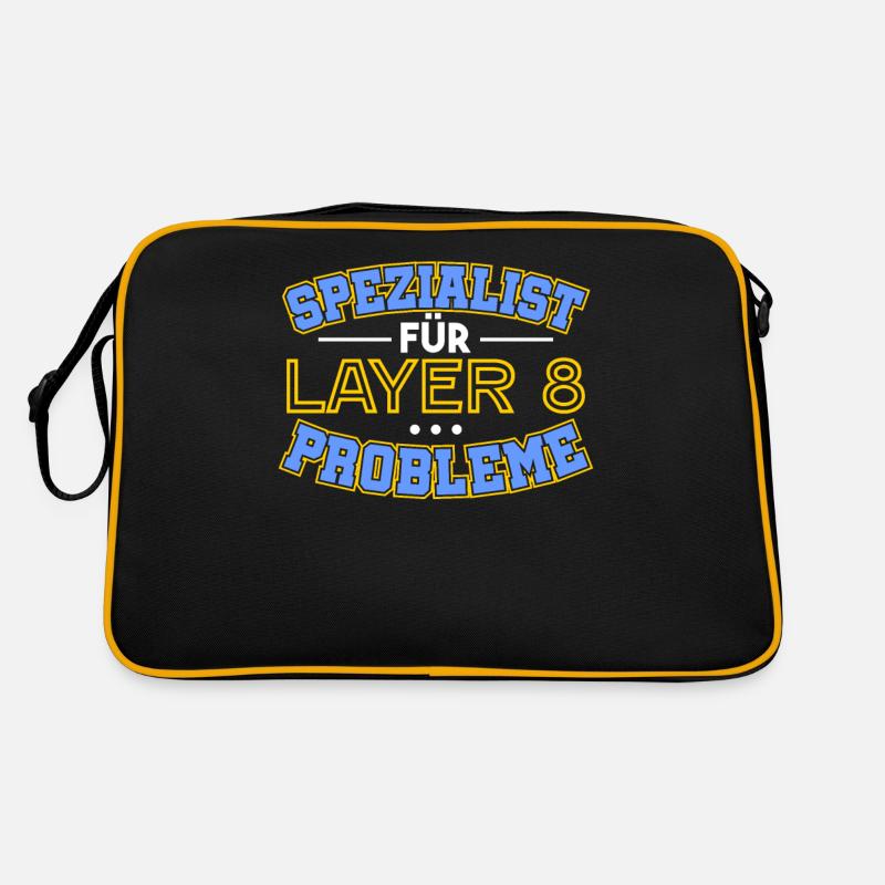 Admin Informatiker Informatik Administrator - Retro Tasche - Schwarz/Gold