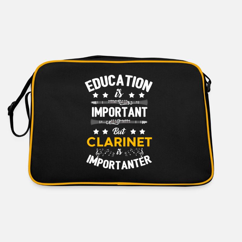 clarinette - Sac Retro - noir/or