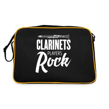clarinette - Sac Retro - noir/or - Dos
