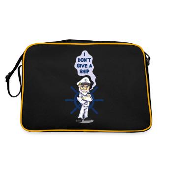 Je ne donne pas de bateau - Sac Retro - noir/or - Dos