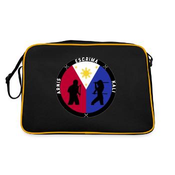 Escrima Arnis Kali - Sac Retro - noir/or - Dos