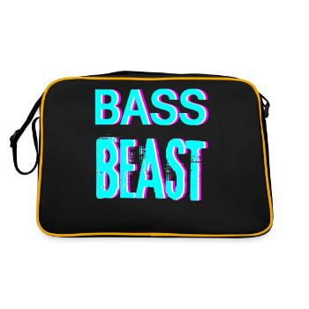 Techno Musique House Rave Festival Vêtements - Sac Retro - noir/or - Dos