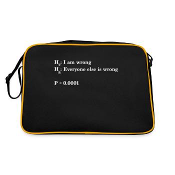 Statistics and Data Science - Alternative - Retro Bag - black/gold - Back