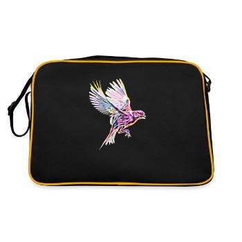 oiseau - Sac Retro - noir/or - Dos