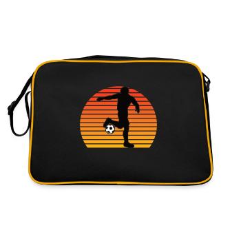 Joueur de football - Sac Retro - noir/or - Dos