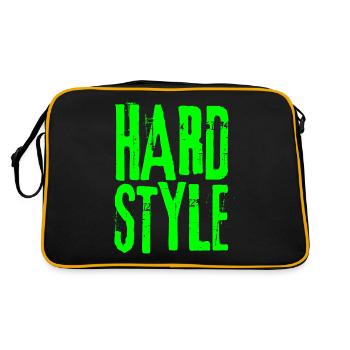 Hardstyle music techno rave festival vêtements - Sac Retro - noir/or - Dos