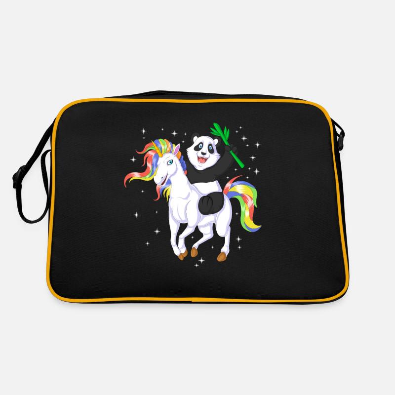 PANDA REITEN EINHORN Retro Tasche