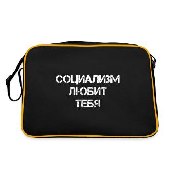 Socialism! - Retro Bag - black/gold - Back
