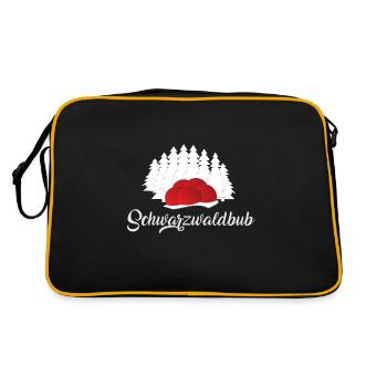 Schwarzwald bollenhut black forest boy gift - Retro Bag - black/gold - Back