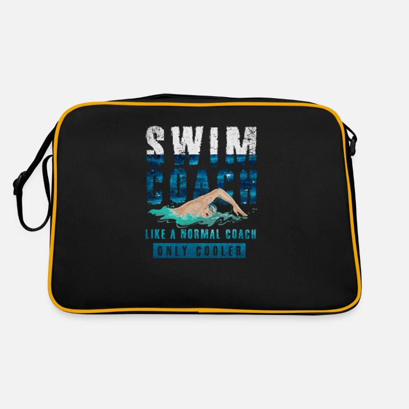 Schwimm Trainer Schwimmen Retro Tasche