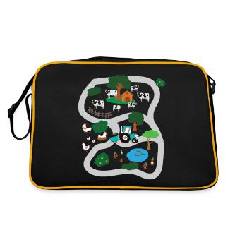 Back massage play carpet village carpet massage - Retro Bag - black/gold - Back
