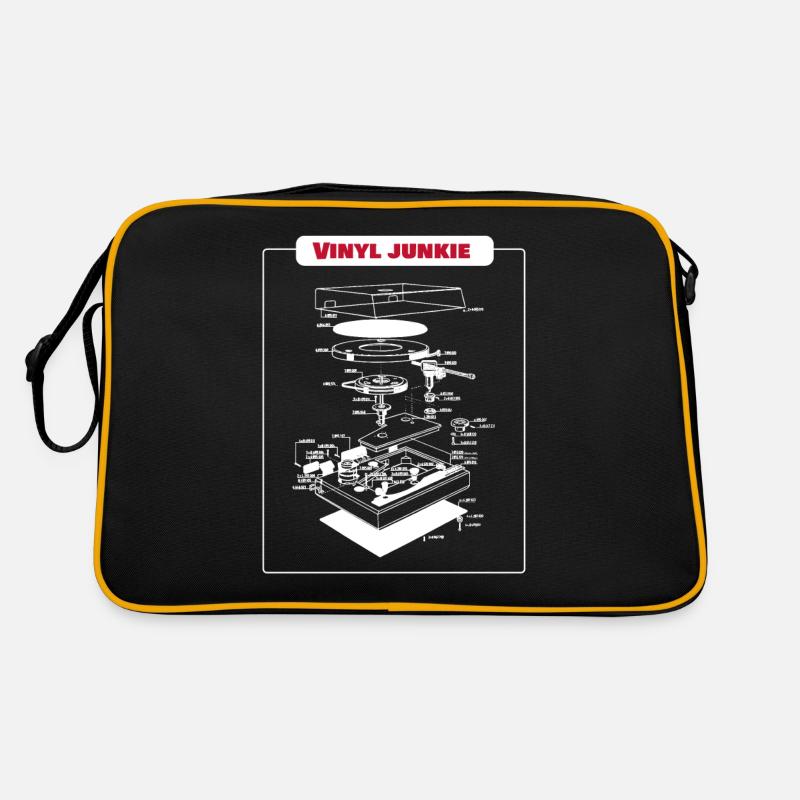 Vinyl Junkie Retro Vintage Turntable Gift Retro Bag