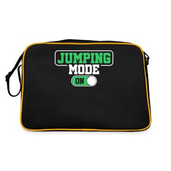 Trampolin - Retro Tasche - Schwarz/Gold - Hinten