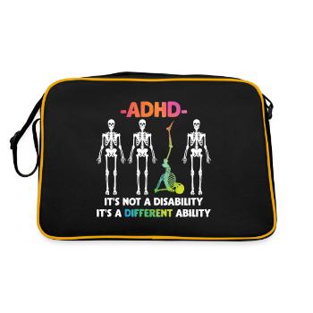 TDAH Pas de handicap Aptitudes particulières - Sac Retro - noir/or - Dos