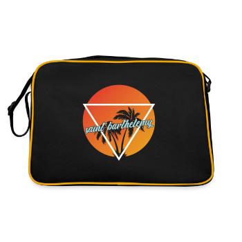 Saint-Barthélemy vacances et destination de vacances - Sac Retro - noir/or - Dos