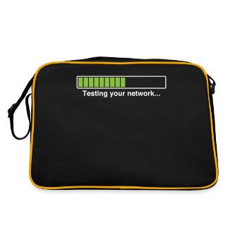 Tester votre réseau - pirate éthique certifié - Sac Retro - noir/or - Dos