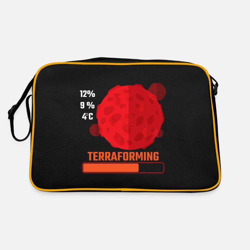 Terraforming board game Mars - Retro Bag - black/gold
