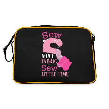 Sewing fabric - Retro Bag - black/gold - Back